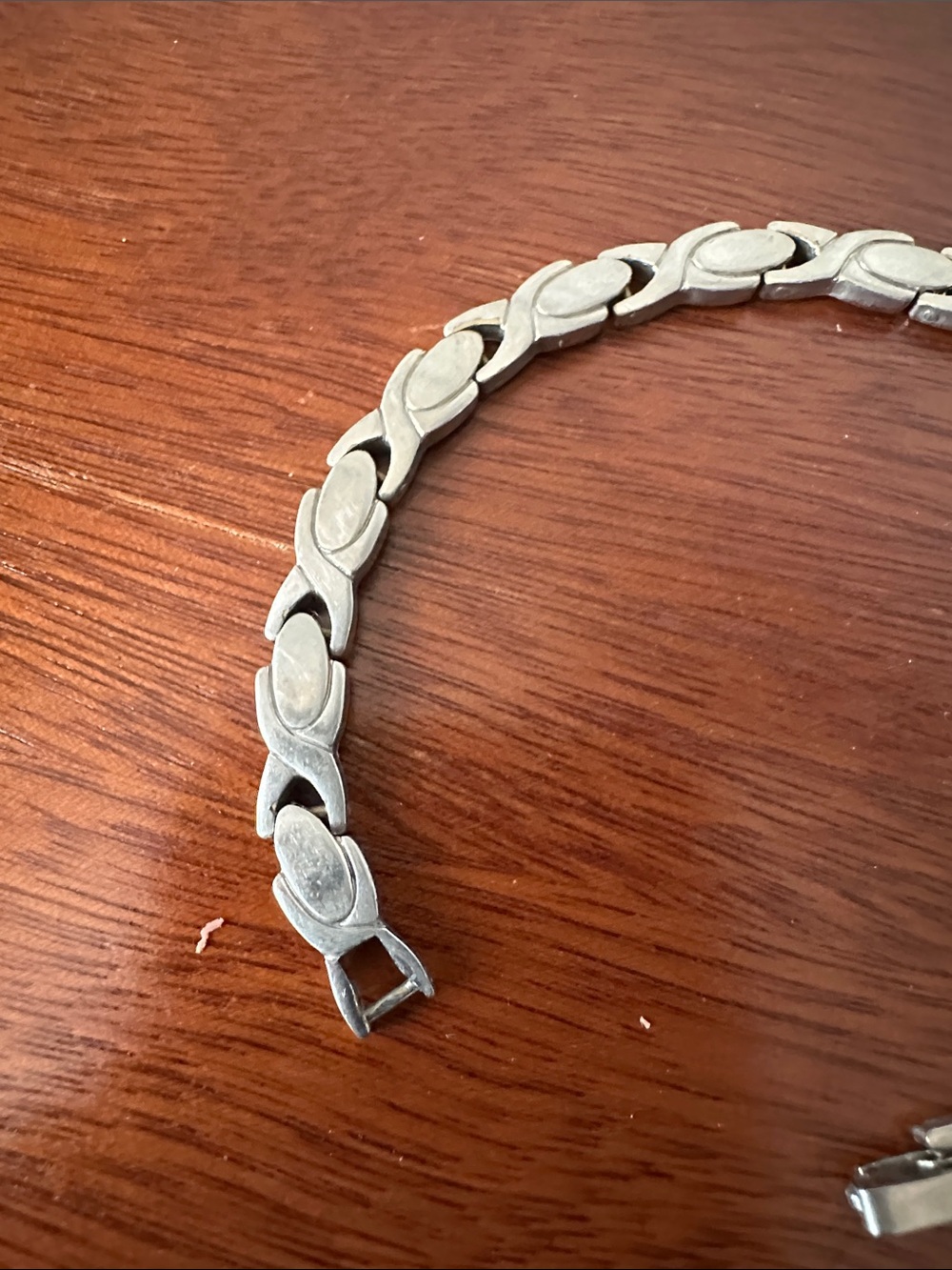 Polished Silver Link Bracelet for Women - Classic Silver Finish - Picture 5 of 8